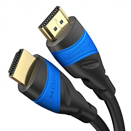 KabelDirekt – 10m – Cable HDMI 4K (4K@60Hz para una espectacular experiencia Ultra HD – High Speed con Ethernet, compatible con HDMI 2.0/1.4, Blu-ray/PS4/PS5/Xbox Series X/Switch, negro)